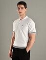 Tommy Hilfiger Solid Regular-Fit Cotton Polo T-Shirt