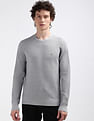 Calvin Klein Crew Neck Patterned Knit Sweater