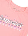 Aeropostale Women Pink Logo Print Cotton T-Shirt