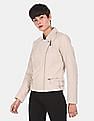 U.S. Polo Assn. Women Asymmetric Zipper Solid Biker Jacket