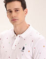 U.S. Polo Assn. Flag Print Polo Shirt