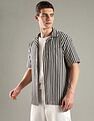 Tommy Hilfiger Striped Regular Fit Cotton Shirt