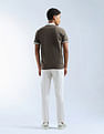 Flying Machine Mid Rise Slash Slim Tapered Fit Trousers