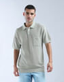 Flying Machine Textured Essentials Polo Shirt