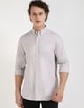 Calvin Klein Jeans Solid Regular-Fit Oxford Woven Shirt