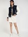 Tommy Hilfiger Regular-Fit Polyester Baseball Collar Varsity Jacket