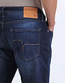 Flying Machine Slash Slim Tapered Mid Rise Jeans