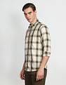 Arrow Sports Tartan Check Slim Fit Casual Shirt