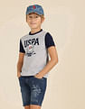 U.S. Polo Assn. Kids Boys Brand Printed Pure Cotton T-Shirt