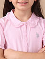 U.S. Polo Assn. Kids Girls Schiffli Top