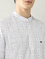Arrow Sport Slim Fit All Over Printed Shirt