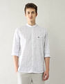 Arrow Sport Slim Fit All Over Printed Shirt