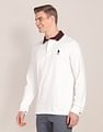 U.S. Polo Assn. Corduroy Collar Long Sleeve Polo Shirt