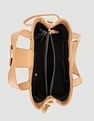 Tommy Hilfiger Solid Beige PU Hand Bags