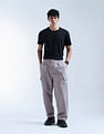 Flying Machine Solid Cobain Loose Fit Cargos