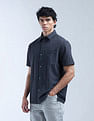 Flying Machine Vertical Striped Regular Fit Digitopia Shirt