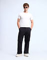 Flying Machine Mid Rise Relaxed Fit Trousers