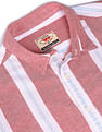 Flying Machine Oxford Vertical Stripe Cotton Shirt