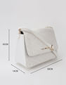 Tommy Hilfiger Logo Beige Pu Sling Bag