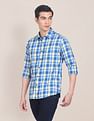 U.S. Polo Assn. Spread Collar Plaid Check Casual Shirt