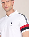 U.S. Polo Assn. Brand Tape Waffle Polo Shirt