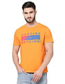 AD by Arvind Crew Neck Graphic Print T-Shirt