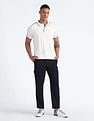 Flying Machine Shoulder Tape Pique Polo Shirt