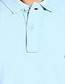 U.S. Polo Assn. Ribbed Collar Solid Polo Shirt