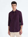 Flying Machine Cotton Dobby Slim Shirt