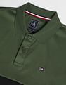 Arrow Sports Colour Block Ribbed Collar Polo Shirt