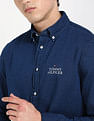 Tommy Hilfiger Solid Regular Fit Twill Woven Shirt
