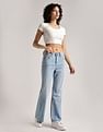 Calvin Klein Jeans Light-Wash Mid Rise Bootcut Jeans