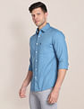 U.S. Polo Assn. Birdseye Dobby Textured Solid Shirt