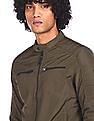 U.S. Polo Assn. Mandarin Collar Solid Jacket