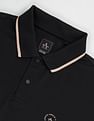 Arrow Newyork Striped Collar Cotton Polo Shirt