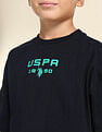 U.S. Polo Assn. Kids Boys Regular Fit Solid T-Shirt