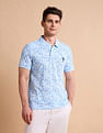 U.S. Polo Assn. Floral Printed Pure Cotton Polo Shirt