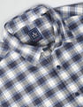 Arrow Sports Plaid Check Herringbone Shirt