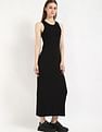 Tommy Hilfiger Cotton Crew Neck Midi Dress