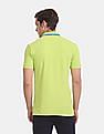 U.S. Polo Assn. Green Tipped Collar Pique Polo Shirt