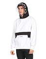 Calvin Klein Jeans Men White Colour Block Hooded Sweatshirt