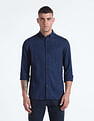 Flying Machine Button-Down Chambray Shirt