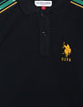U.S. Polo Assn. Kids Brand Tape Popcorn Polo Shirt