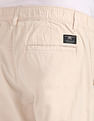 Flying Machine Elasticised Waist Solid Trousers