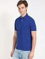 Tommy Hilfiger Solid Regular-Fit Cotton Polo T-Shirt
