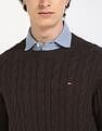 Tommy Hilfiger Cable-Knit Regular-Fit Cotton Sweater