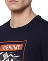 AD by Arvind Crew Neck Graphic Print T-Shirt