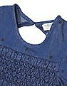 U.S. Polo Assn. Kids Round Neck Star Print Chambray Top