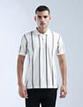 Flying Machine Vertical Striped Essentials Polo Shirt