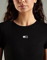 Tommy Hilfiger Cotton Crew Neck Bodycon Dress